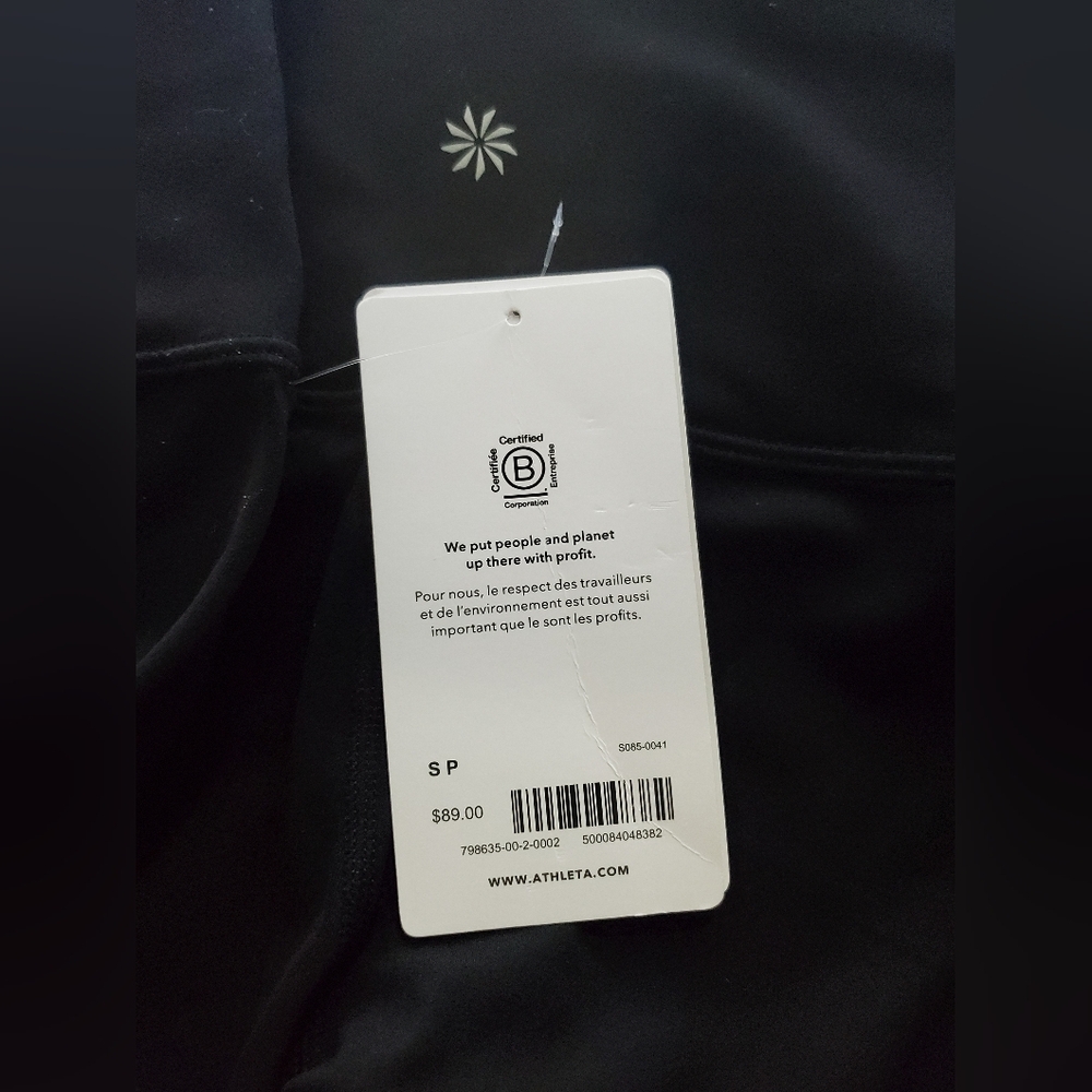 NWT Athleta Transcend High Rise Capri Size S/P In Black - Picture 4 of 8